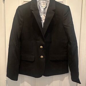 J. Crew Schoolboy Black Blazer 4P NWT